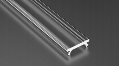 Klosz Do Profilu LED Typ X Transparentny 2m Przeźroczysty Lumines Osłonka