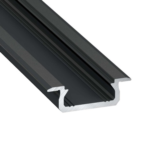 Profil LED Czarny Anodowany 3m 300cm Wpuszczany Aluminiowy Typ Z LUMINES