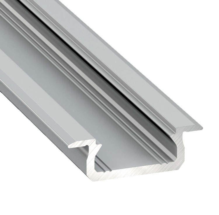 Profil LED Srebrny Anodowany 3m 300cm Wpuszczany Aluminiowy Typ Z LUMINES