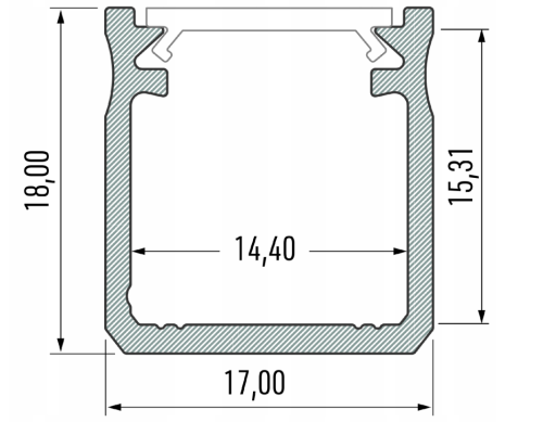 Zaślepka Szara Y Do Profilu Profili Aluminiowego Bez Otworu Typ Y Lumines