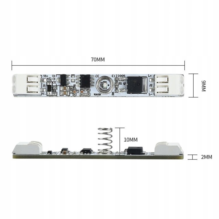 WŁĄCZNIK-DOTYKOWY BEZ LUTOWANIA DIM-T10
