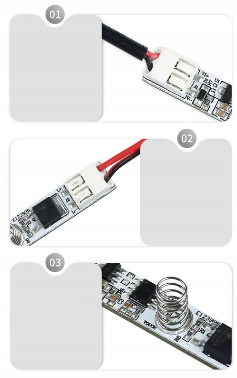 WŁĄCZNIK-DOTYKOWY BEZ LUTOWANIA DIM-T10