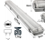 Oprawa Hermetyczna 120cm lampa + 2x Świetlówki LED Wodoszczelna 6000K Zimna