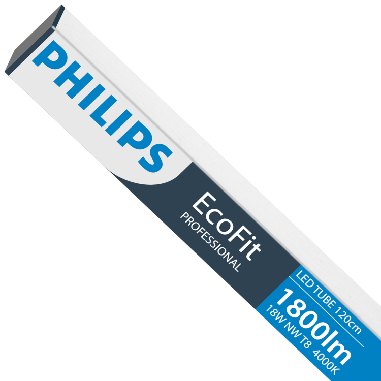 4x Tuba LED Świetlówka 120cm 17,5W 4000 EcoFit 1800lm