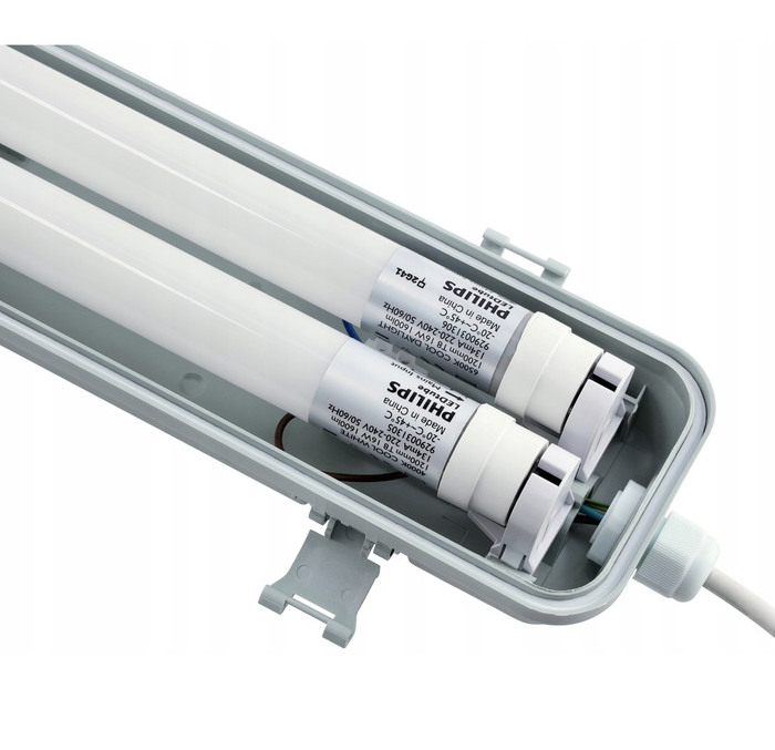 ZESTAW Philips Oprawa Hermetyczna Lampa LED 4x 150cm +8x Tuby Świetlówki 46W 6500K