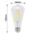 6x Żarówka LED E27 Filament ST64 8W 110lm/W 3000K