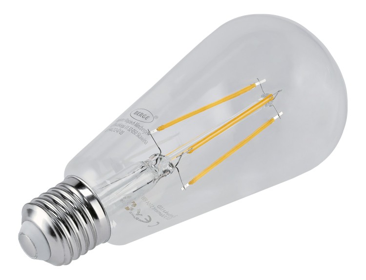 6x Żarówka LED E27 Filament ST64 8W 110lm/W 3000K