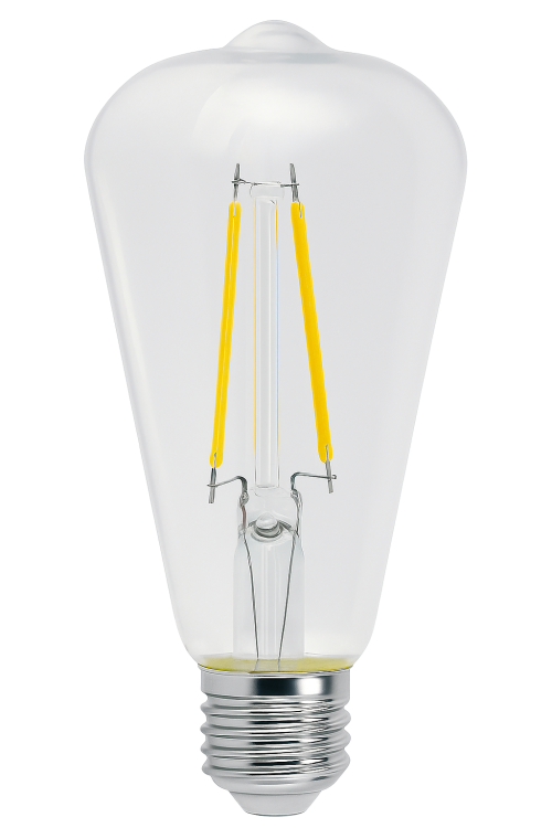 6x Żarówka LED E27 Filament ST64 6W 110lm/W 3000K