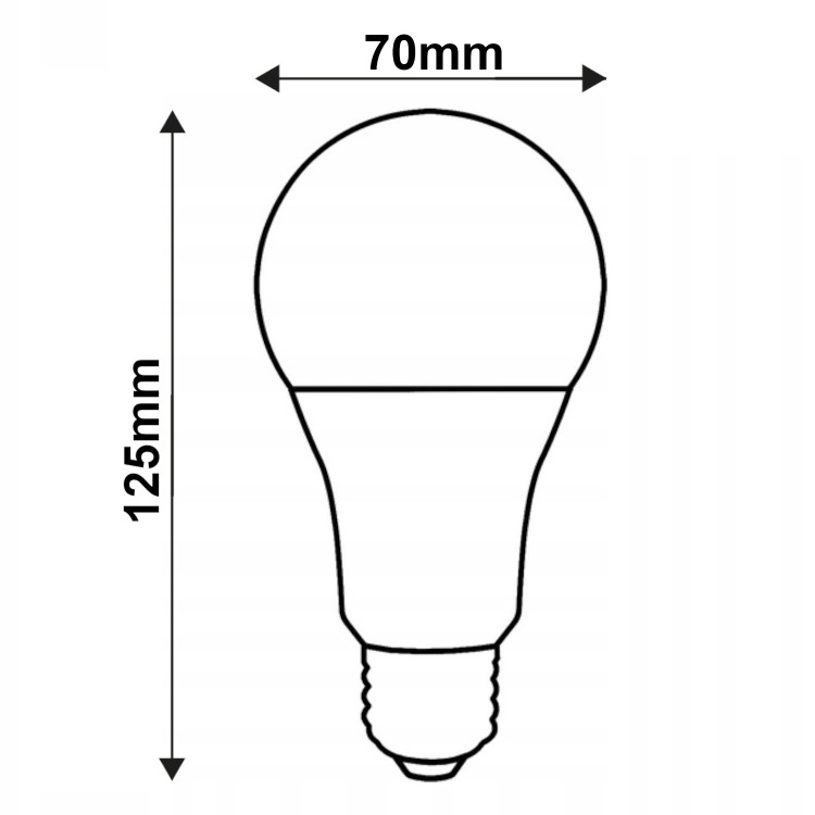 6x Żarówka LED E27 Filament 18W 110lm/W 4000K