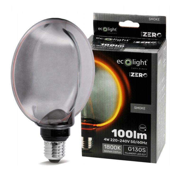 Żarówka LED ozdobna E27 4W 100lm G130 - seria zero