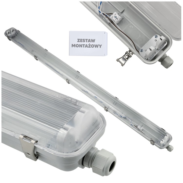 2x Oprawa Hermetyczna 2x128cm LEDINAIRE IK08 Na TUBY