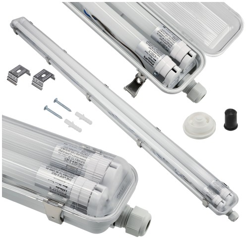 Oprawa Hermetyczna Philips 128cm + 2x Świetlówki LED Wodoszczelna Do Garażu