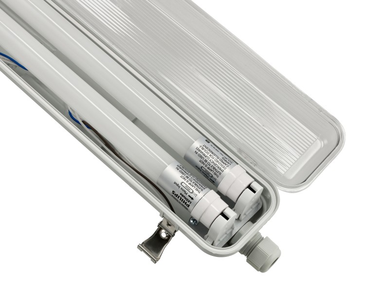 2x Oprawa Hermetyczna Philips 128cm + 4x Świetlówki LED Wodoszczelna Do Garażu