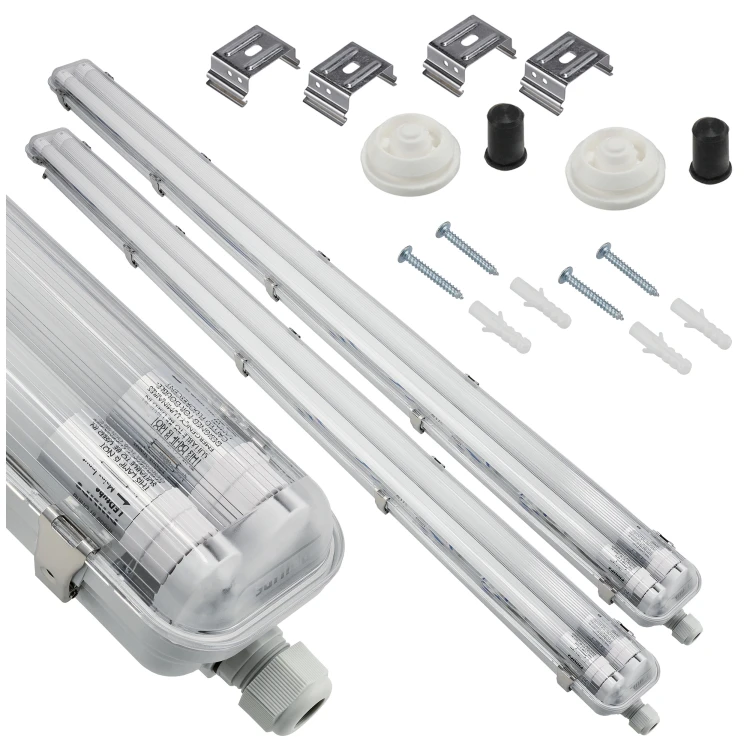 2x Oprawa Hermetyczna Philips 128cm + 4x Świetlówki LED Wodoszczelna Do Garażu