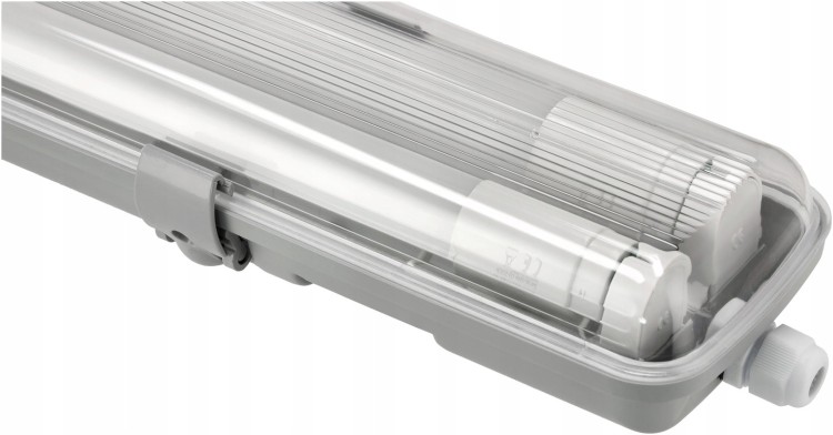 2x Oprawa Hermetyczna 120cm lampa + świetlówki LED CW