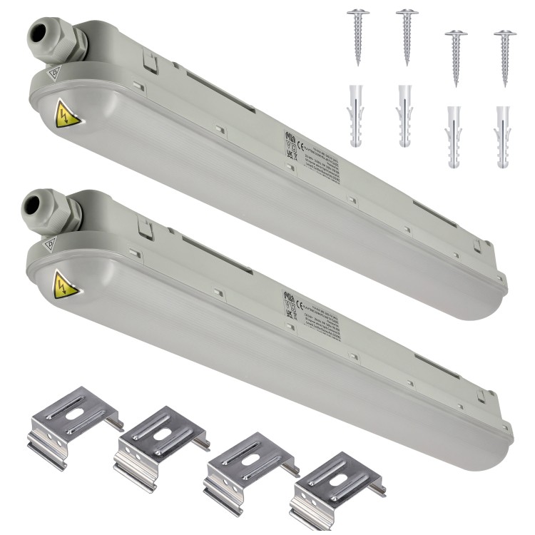 4x Oprawa Hermetyczna PILA 60cm 18W 4000K 2000lm IP65