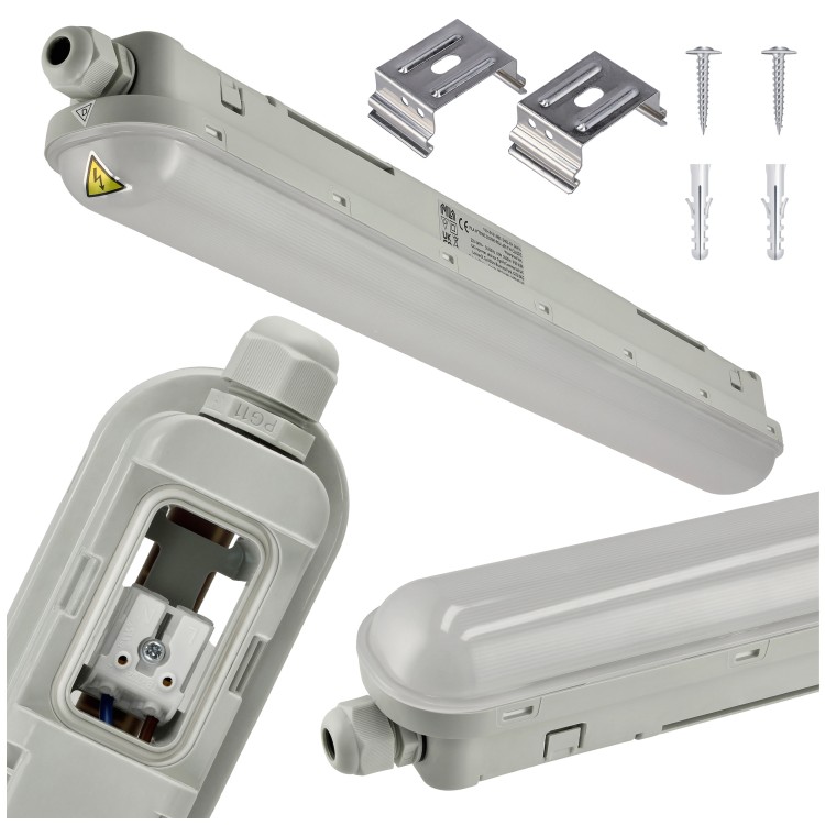 4x Oprawa Hermetyczna PILA 60cm 18W 4000K 2000lm IP65