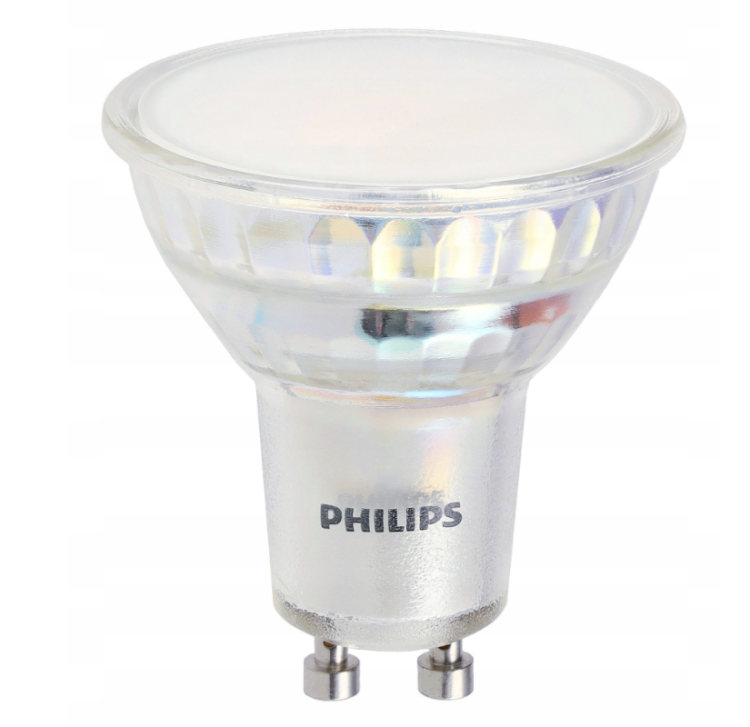 ZESTAW 3x Philips Żarówka GU10 4,9W = 50W 550lm 112lm/W 3000K EyeComfort CorePro