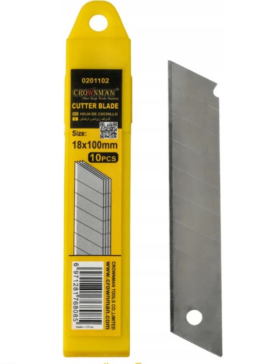 ZESTAW Ostrza Do Nożyka Wymienne Łamane 18mm 50szt Wkłady