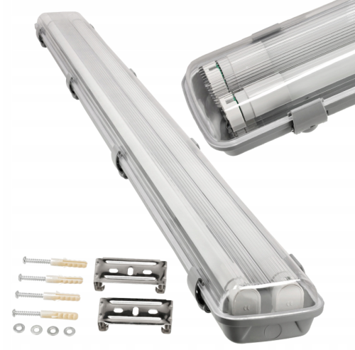 3x Oprawa Hermetyczna + 6x Tuba LED 120cm 4000K
