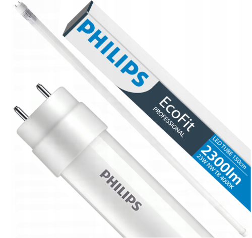 ZESTAW 2x Philips Świetlówka LED Tuba 150cm 23W = 54W 2300lm 4000K 30 000h EcoFit