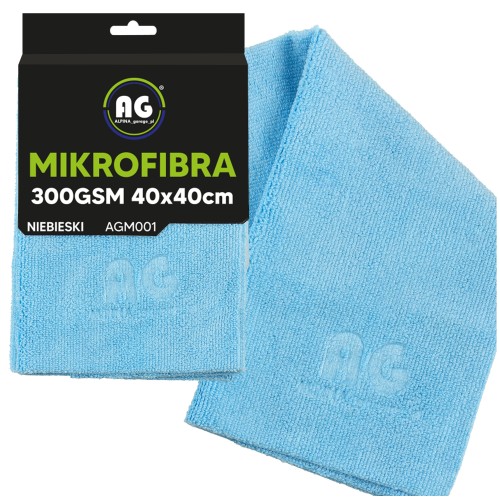 Ręcznik Z Mikrofibry 40x40cm 300GSM Niebieski