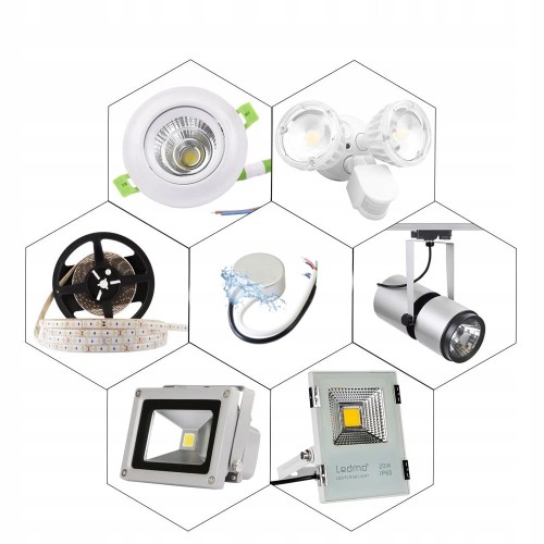 Zasilacz LED 12V Do Puszki 60W 5A IP67