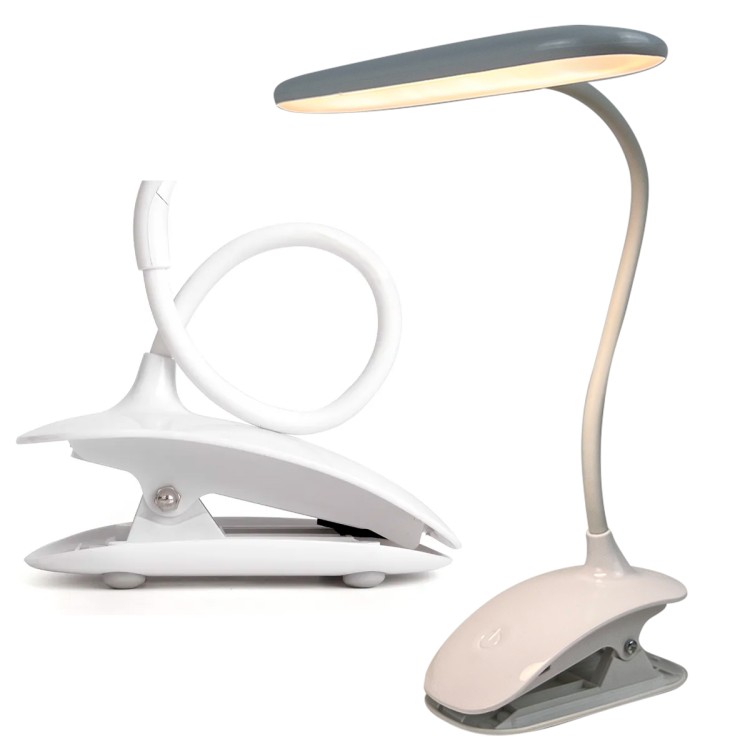Lampka na biurko LED 5W ściemnialna z klipsem RZYM