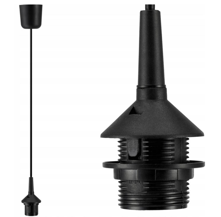 Lampa wisząca E27 z oprawką budowlaną