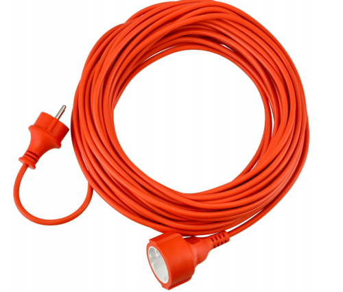 Przedłużacz Budowlany Kabel Ogrodowy Uniwersalny do Kosiarki Lampek 40m