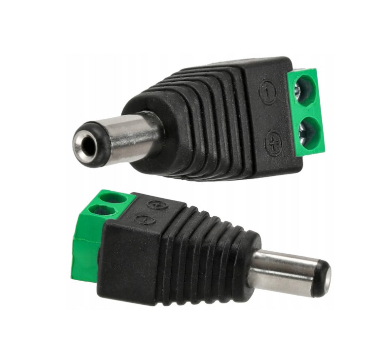 Gniazdo DC złączka męska do taśma LED 2,1mm