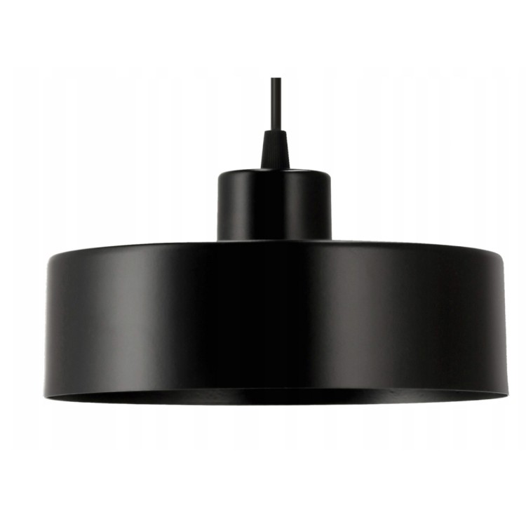 Klosz do lampy na żyrandol Kubek średni 20cm szeroki CZARNA