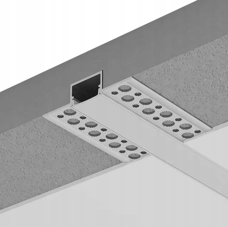 5x Profil LED Do Regips Aluminiowy Płyt Gipsowych Wpuszczany 3m Anodowany