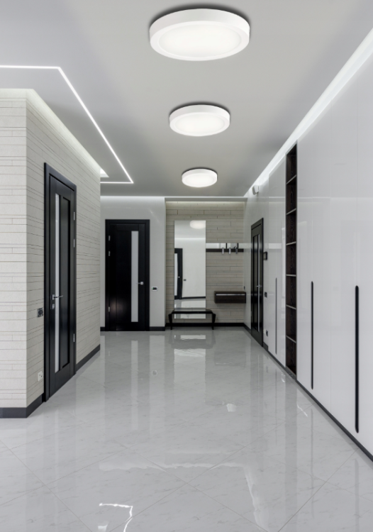 Plafon LED Lampa Sufitowa Natynkowa 18W 1980lm 4000K Biała Okrąg