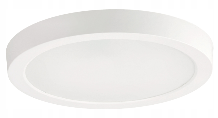 Plafon LED Lampa Sufitowa Natynkowa 18W 1980lm 4000K Biała Okrąg
