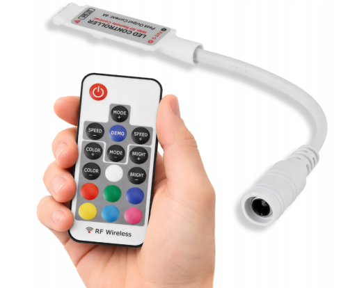 Sterownik Pilot Do Taśm LED RGB 6A 72W 5-24V 12V Wiele Funkcji Radiowy