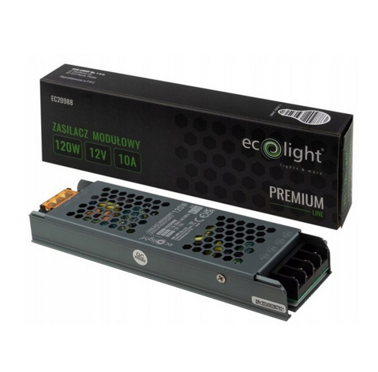 Zasilacz LED slim IP20 - 12V - 10A - 120W - Premium Line