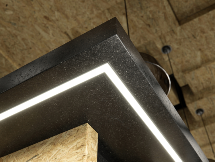 5x Profil LED Surowy Anodowany 3m 300cm Wpuszczany Premium Typ B Lumines