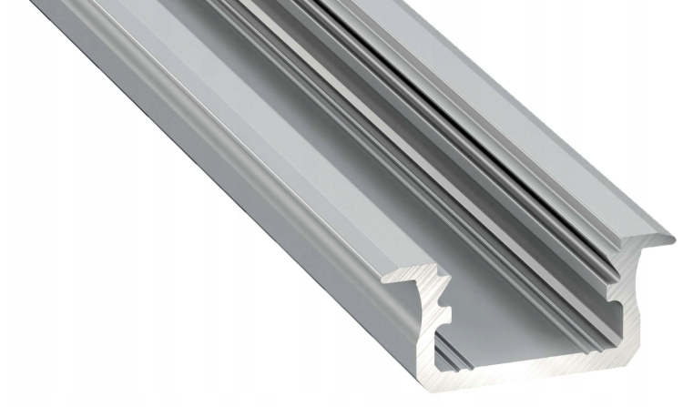 5x Profil LED Srebrny Anodowany 3m 300cm Wpuszczany Premium Typ B Lumines