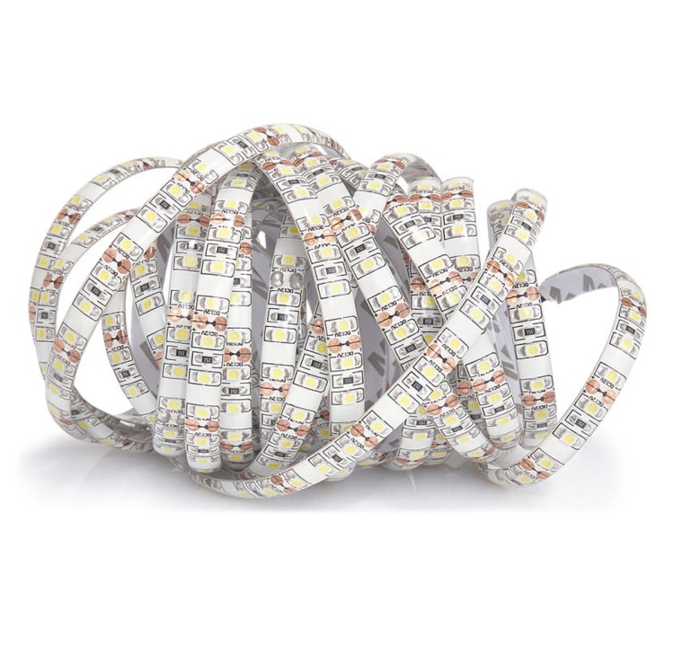 Taśma LED - 2835 - 12V - 5m - 48W - 600 diod - IP63 - biała ciepła