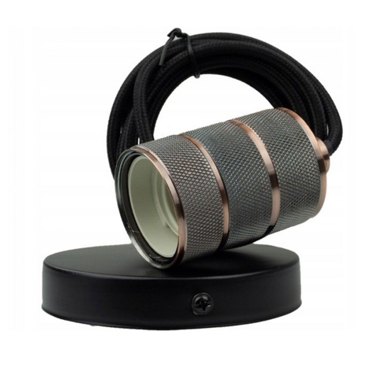 Lampa sufitowa wisząca LOFT E27 - 2M - czerwona miedż