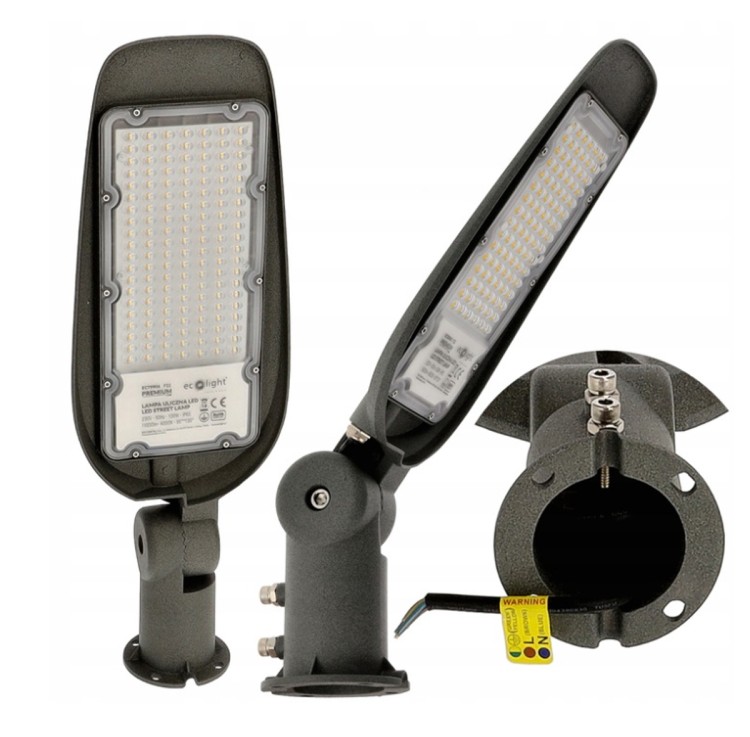 Lampa uliczna LED 150W 230V Eco Light - biała zimna