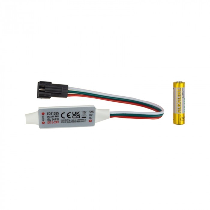 Ściemniacz Sterownik Do Taśm LED Płynącej Wody Cyfrowej 12V 24V Pilot DIY