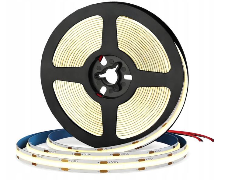 Zestaw Taśma LED Neon COB 12V 5m 4000K NEUTRALNA ZASILACZ 60W STEROWNIK