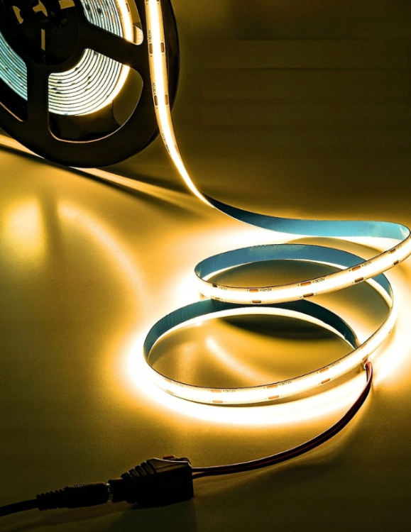 Zestaw Taśma LED Neon COB 12V 5m 4000K NEUTRALNA ZASILACZ 60W STEROWNIK