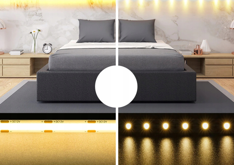Zestaw Taśma LED 10m COB Neon 12V 320 diod 120W JASNE MOCNE ŚWIATŁO 8mm