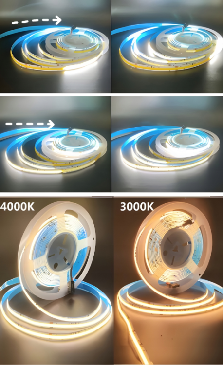 Taśma LED Cyfrowa COB 24V 5m 65W 3000K 1170lm Digital Efekt Płynącej Wody