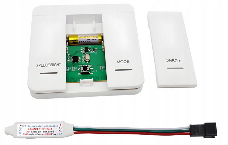 Ściemniacz Sterownik Do Taśm LED Płynącej Wody Cyfrowej 12V 24V Pilot DIY