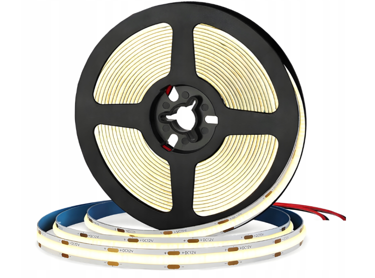 Zestaw Taśma LED Neon COB 12V 5m 4000K NEUTRALNA ZASILACZ 60W STEROWNIK