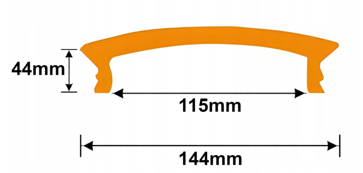 Klosz Do Profil LED GK Regips Gips Mleczny 3m 2m 1m Maskownica PC Osłonka